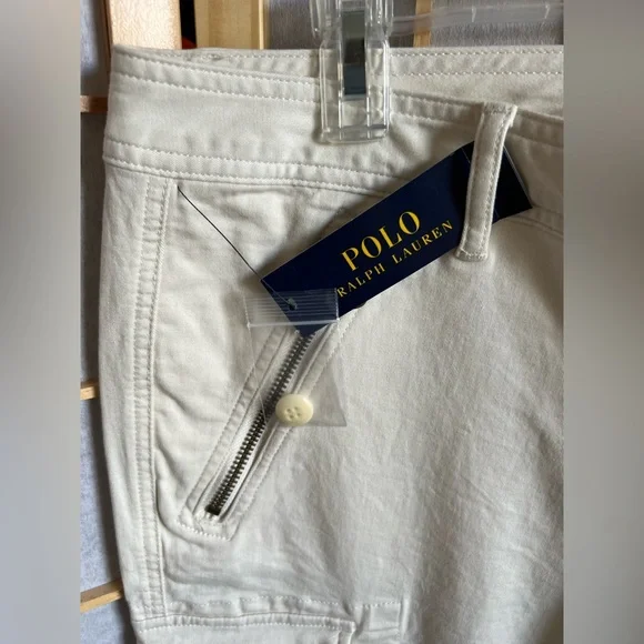 Polo by Ralph Lauren Cream Cargo Pants Relaxed Fit - Picture 6 of 13